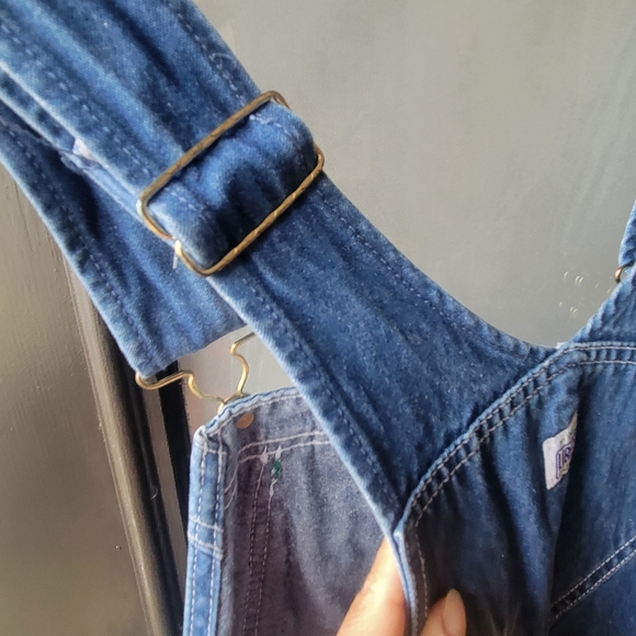 Liberty Blue Denim Carpenter Overalls Men’s Size 42x32 Farm Work 100% Cotton - Picture 7 of 14